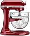 KitchenAid KSM6521XCA Professional 6500 Design Series Candy Apple Red Bowl-Lift Stand Mixer with 6 Quart Glass Bowl