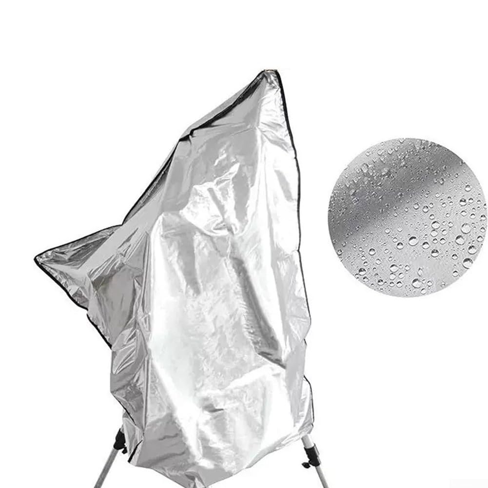 Copertura pieghevole per telescopio in tessuto Oxford 420D, impermeabile, antivento, resistente al sole, protezione antipolvere per apparecchiature astronomiche, 120 x 160 cm, argento (120 x 160 cm)