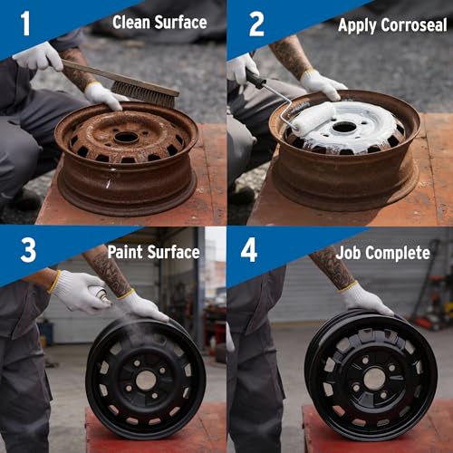 Corroseal Rust Converter & Metal Primer – Stops & Prevents Corrosion on Metal, Pro-Grade Rust Inhibitor for Cars, Trucks, Trailers, Marine & Industrial Equipment, 5 Gallon by Corroseal - Image 4