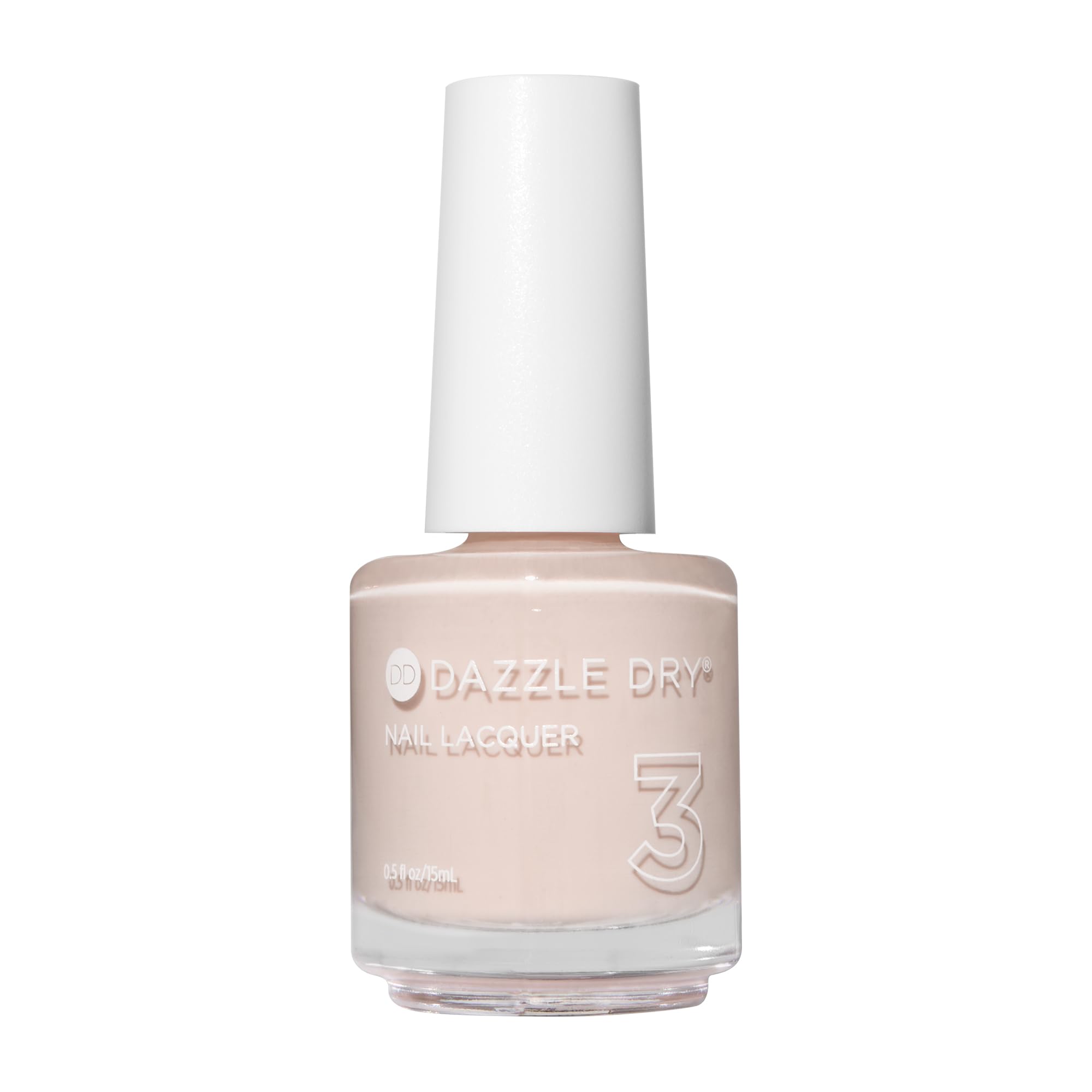 Dazzle Dry Nail Lacquer (Step 3) - So On Pointe - A pale almond cream. Semi-sheer cream. (0.5 fl oz)