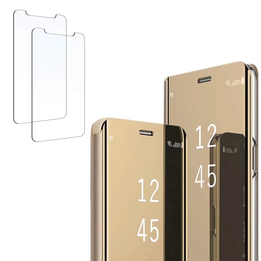 Dalchen For Oppo F1 Mirror Flip Case Kickstand Smart Clear