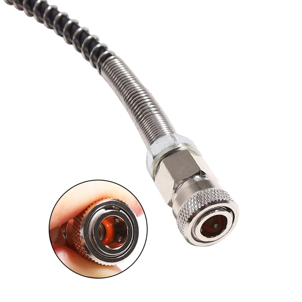 Adaptador de Carga de EstacióN de Llenado de 24 Pulgadas, Adaptador de Tanque de Buceo con Conector DIN 232/300Bar para Recarga de Aire PCP