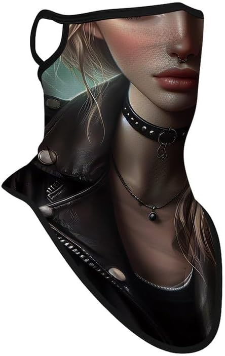 Obacle Neck Gaiter Face Mask with Ear Loops Bandana Face Mask Scarf Face Cover for Men Women