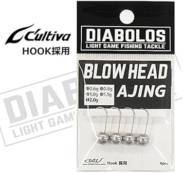 Amazon ディアボロス Diabolos ブロウヘッド アジング Kg 259 1 0g ジグヘッド ディアボロス フック 針