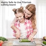 3PCS Titanium Cutting Board for Kitchen,Mothers Day Gift Dishwasher Safe Chopping Board,Scratch-Resistant No-Debris Cutting Board,Odorless &Knife-Friendly,For Daily Use,Baking,Meat,Veg,Kitchen|Camping