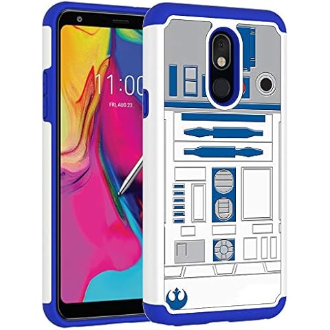 Sunshine-Tech Compatible for LG Stylo 5 / LG Stylo 5/Stylo 5V/ LG Stylo 5 Plus/LG Stylo 5X, R2D2 Droid Robot Pattern Hard PC and Inner Silicone Hybrid Dual Layer Armor Defender Case Cover Cover