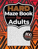 Hard Maze Book for Adults: Difficult Labyrinth Puzzles from Hard to Expert