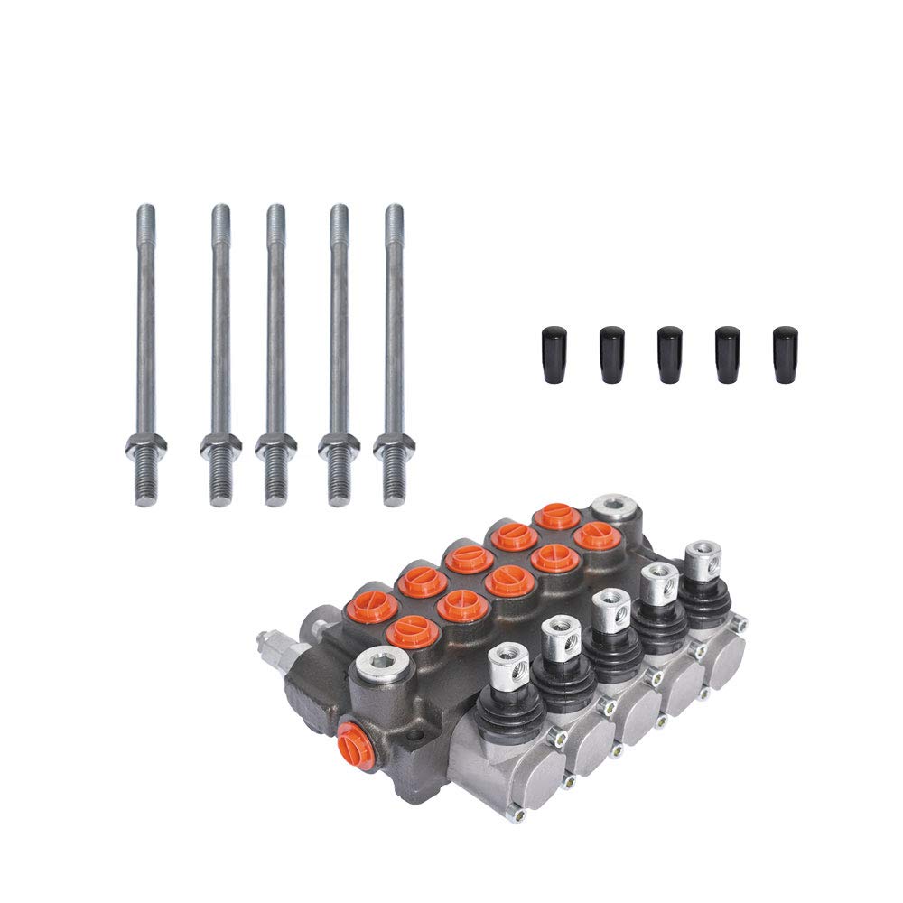Hydraulisches Wegeventil 5-Spulen 11 gpm 3625 psi SAE-Anschlüsse doppeltwirkend