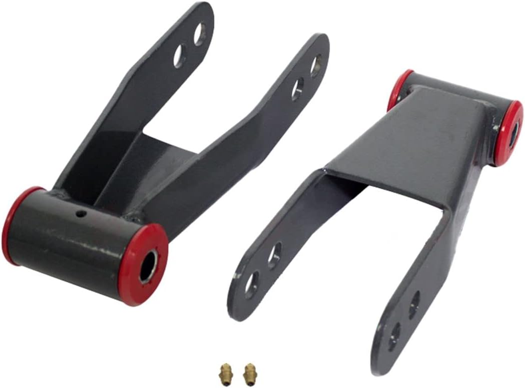 2"-2" Lift Kit Adjustable Leveling Raise Shackles Coil Spacers For 1987-2004 Dodge Dakota 1997-2003 Dodge Durango 2WD