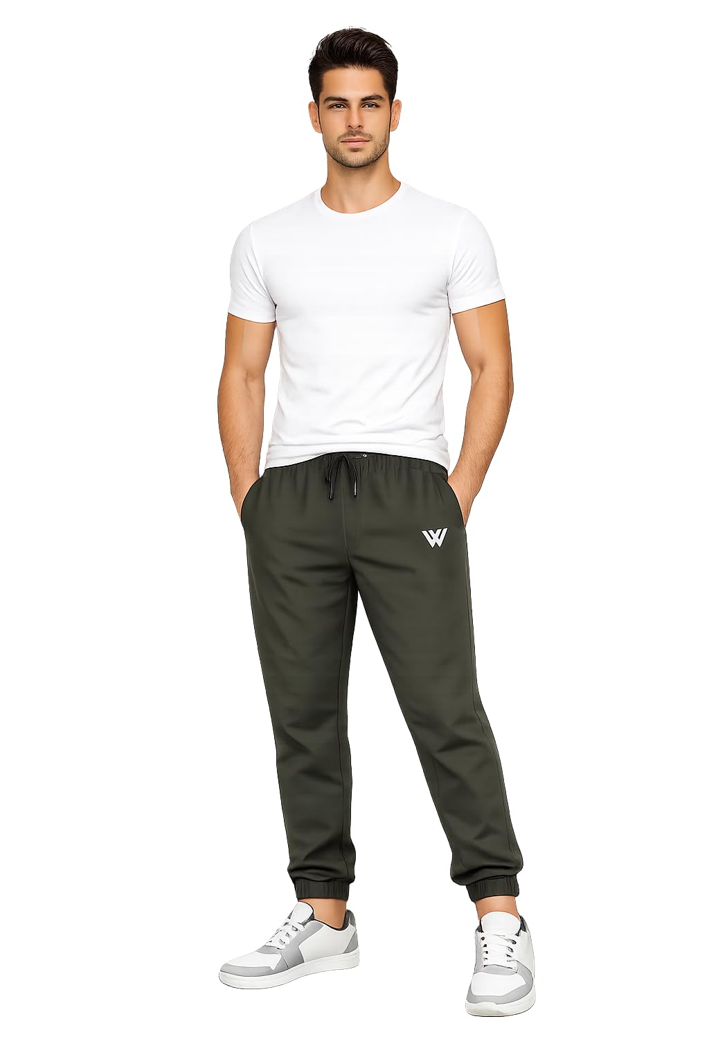 Men's Polyster Solid Track Pant-Lower (Dark Green, XL)-PID47673-image-38