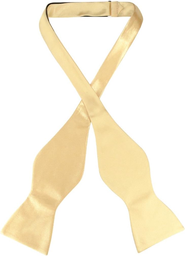 Biagio Self Tie Bow Tie for Men Solid Color Classic Adjustable Formal Bowtie for Wedding Tuxedo Dress Wear