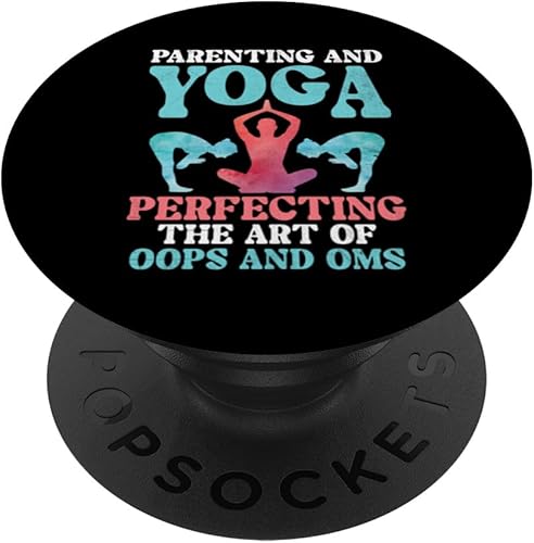 Miniatura 1 de Yoga Parenting Yoga Lover Namaste Relaxation Yoga Parents PopSockets Standard PopGrip