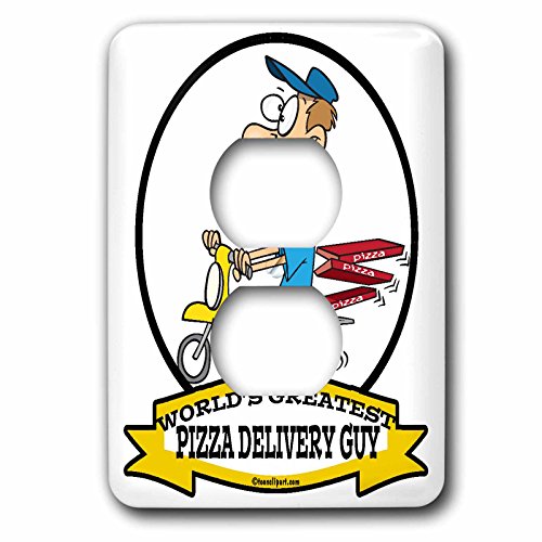 2 prises de courant gâchées ? Plaque 3dRose Pizza Delivery Guy - 2