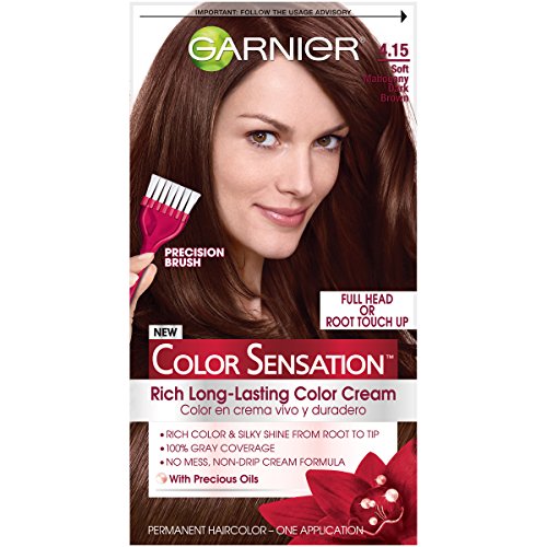 Garnier Hair Color Sensation Rich Long-Lasting Color Cream, 4.15 Soft Mahog Garnier Hair Color Sensation Rich Long-Lasting Color Cream, 4.15 Soft Mahog