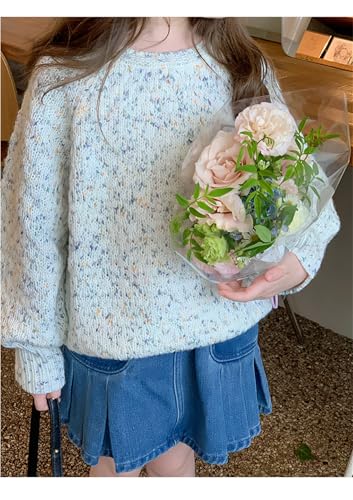 Girls Sweaters Crewneck Knit Sweater Long Sleeve Top Clothes for Teen Girls3