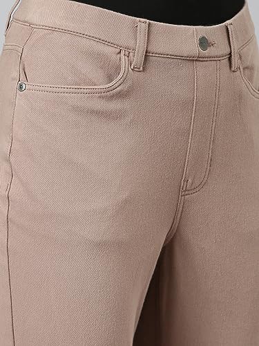 Image of GO COLORS Soft Cotton Blend Printed Jeggings Ankle Length for Women| Breathable, Mid Rise