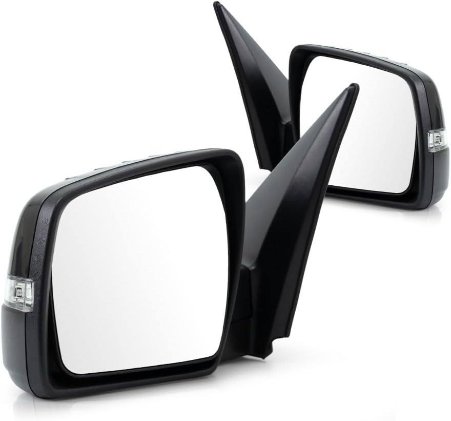 For Kia Soul 2012 2013 Door Mirror Driver and Passenger Side | Pair | Power | Heated | Replacement For 876102K831 | KI1320164