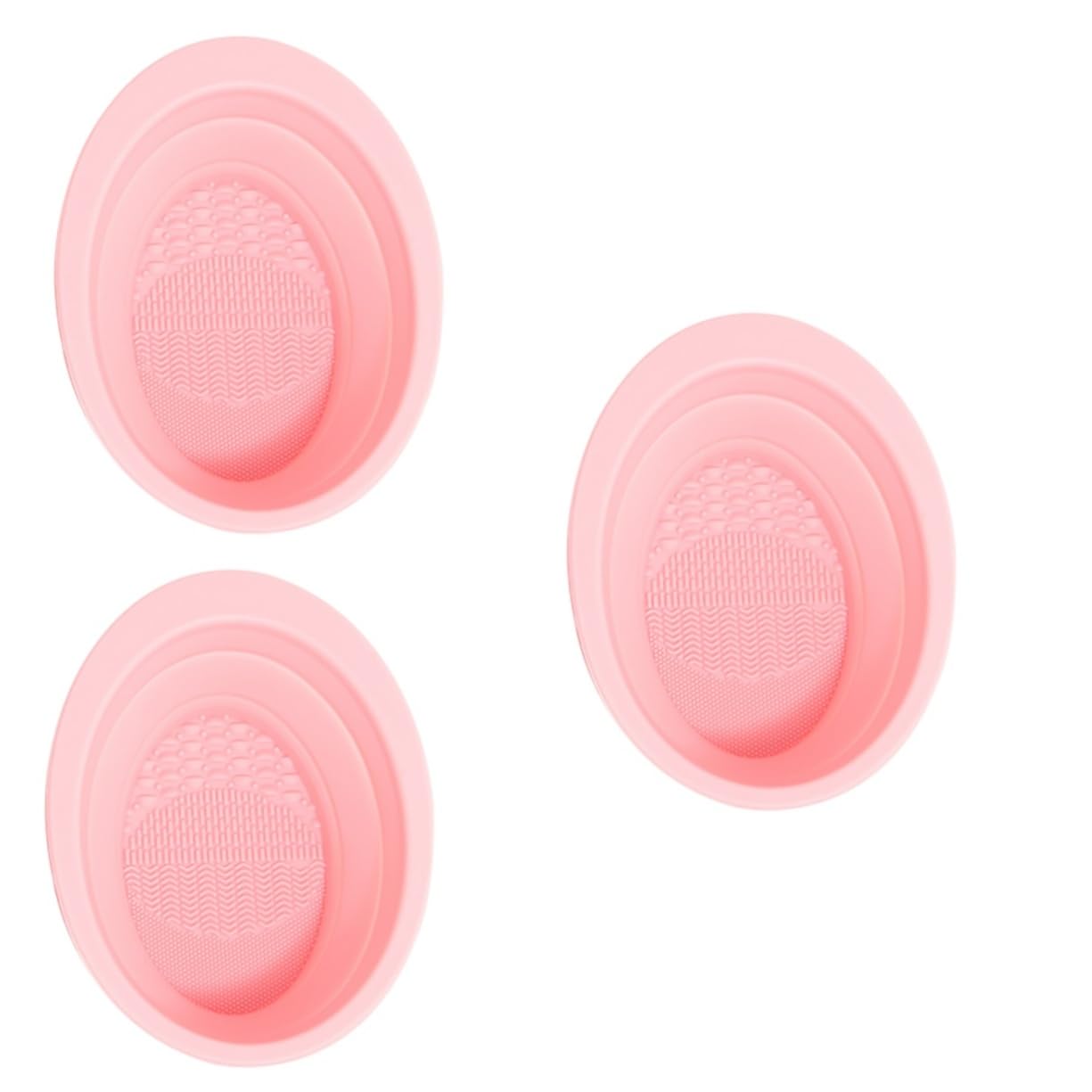 FRCOLOR 3 Pezzi Di Detergente Per Pennelli Da Trucco in Silicone Portatile Per La Casa E Il Salone.