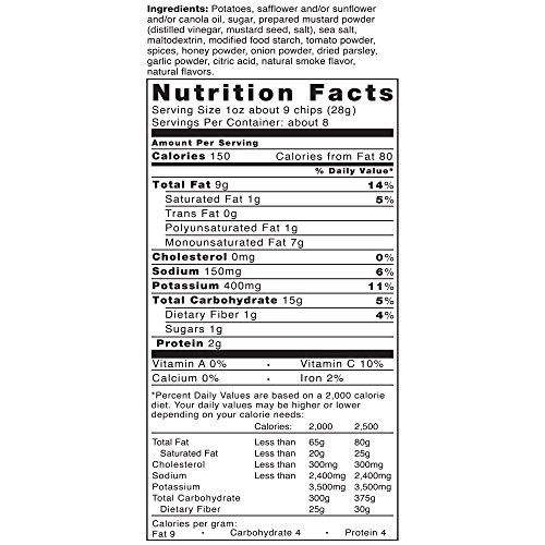 Image of Kettle Brand Krinkle Cut Potato Chips, Carolina BBQ, 8.5 Ounce (Pack of 12)