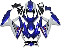 Vista 1 de Carenado de carrocería de plástico azul blanco para Suzuki 2008 2009 2010 GSXR 600 750 inyección ABS nuevo Aftermarket Kit de marco 08 09 10