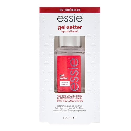 essie - Fijador de esmalte de uñas con efecto gel 13 g el embalaje puede variar