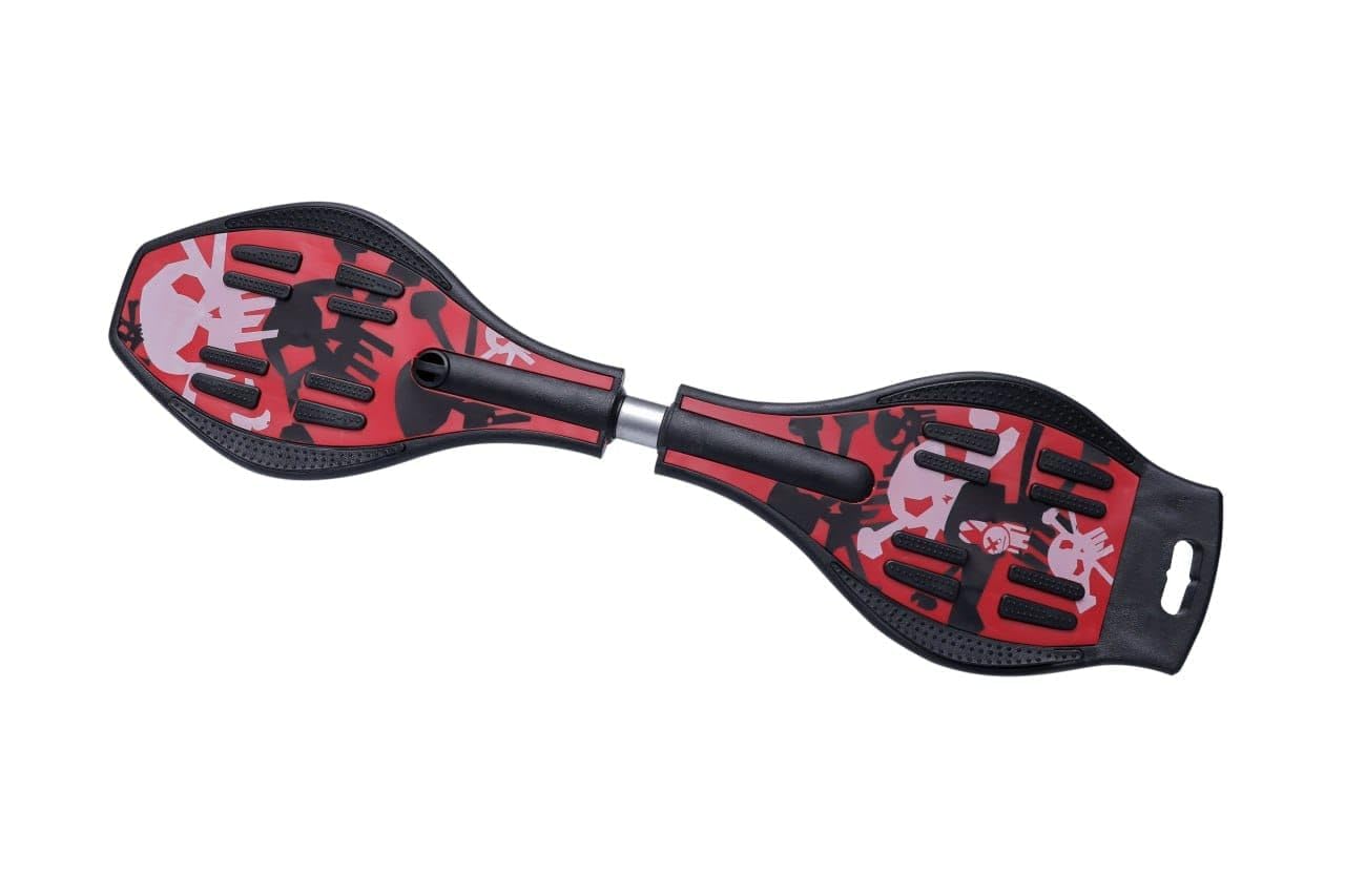 Heavy Duty Wave Board, Skating Purpose 4 Wheel Skate Board for Boys and Girls (MC Laren 24 inch) (Dodge Cars 17 inch) (waveboard (red))-image-43
