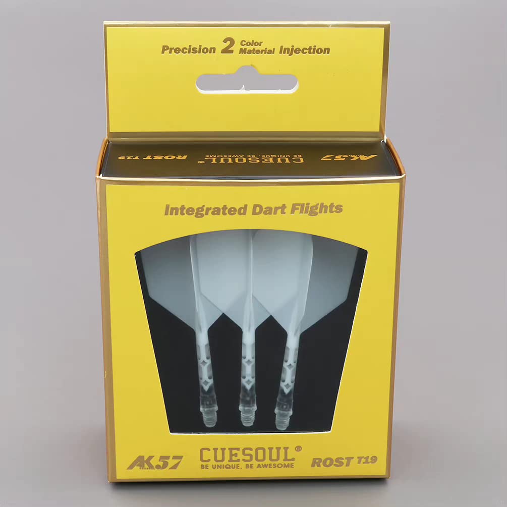 CUESOUL ROST T19 Dart Shaft Integrato e Alette a Forma di Ala Grande, Set di 3