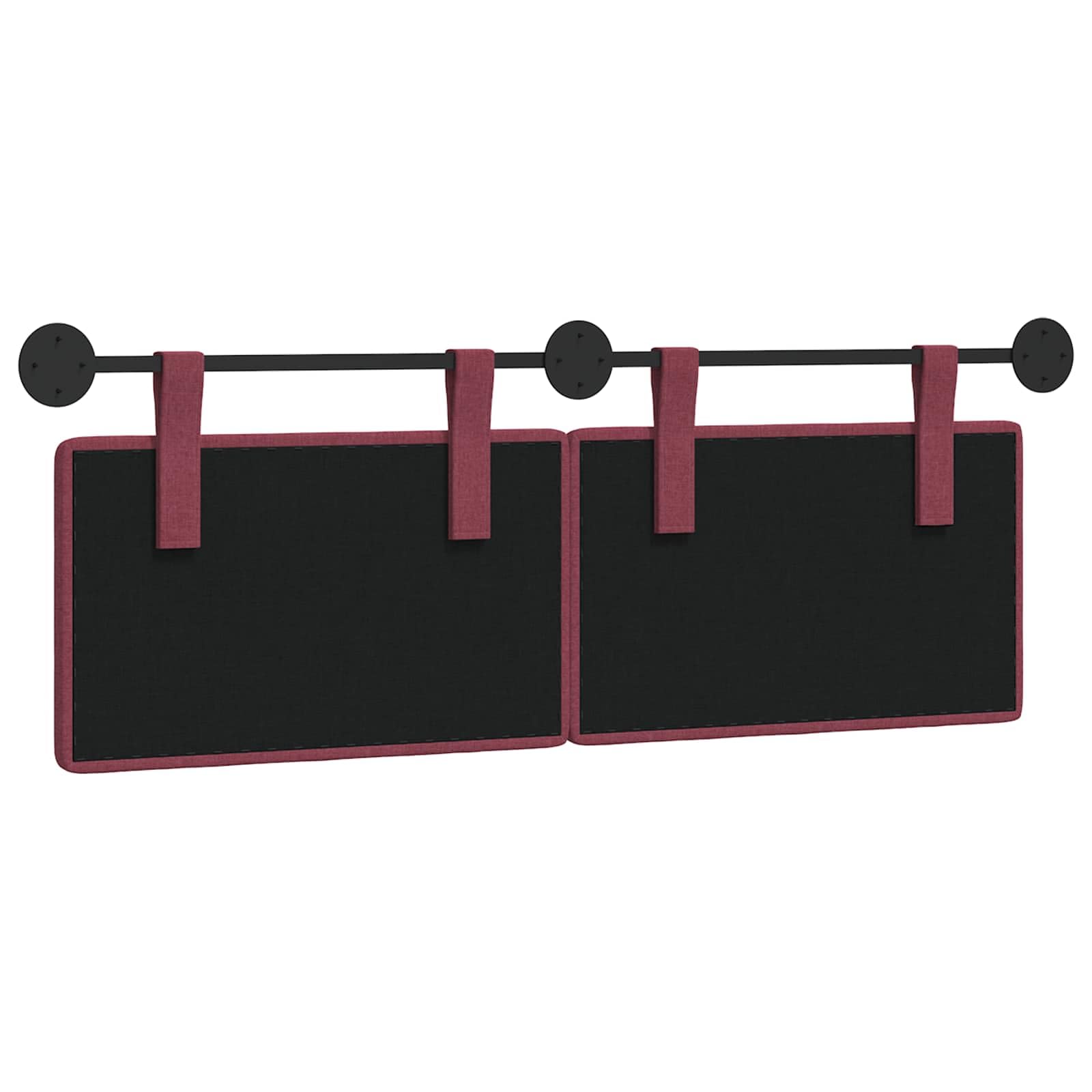 vidaXL Tête de lit Suspendue Tissu, Tête de lit Moderne rectangulaire, Design Mural, déco de Chambre Personnalisable, Meubles Gain de Place