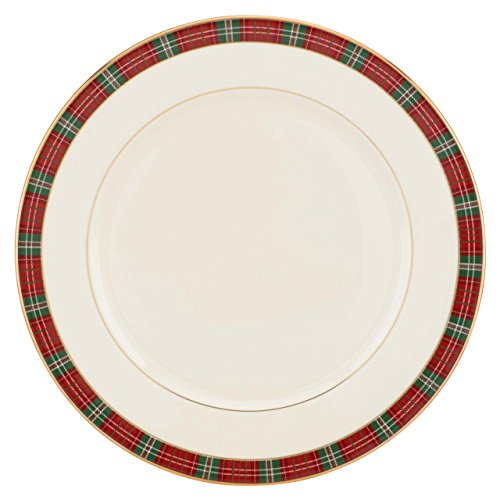 Lenox Winter Greetings Plaid Dinner Plate