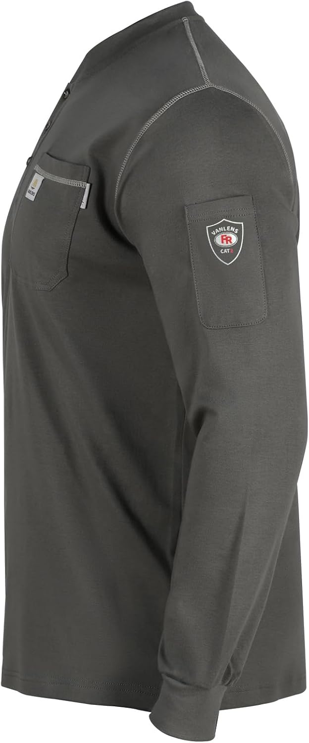 FR Shirts for Men CAT2/HRC2 Flame Resistant Shirts 6.5oz Light Weight Long Sleeve Fire Retardant Shirts - Image 3