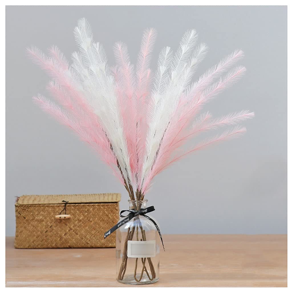 XDLEDMKIZ Artificial Flowers Artificial Flowers Fake Reed Girl Bedroom Decorations Office Hotel Dried Flower Bouquets Photography Scene Flower Arrangement Fake Flowers,A