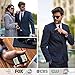 Fidelo Minimalist Wallet For Men - Slim RFID Blocking Mens Wallets Credit Card Holder. 3K Carbon Fiber. Compact Wallet Comes With 4 Cash Bands (Black, Dark Grey, Light Grey & Blue) - Prestige