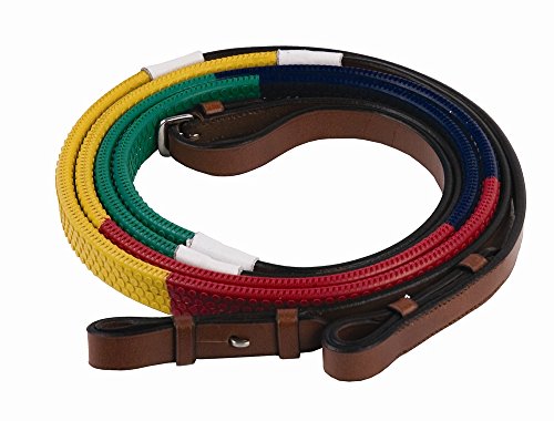 Henri de Rivel Advantage Rainbow Training Rubber Reins-Horse