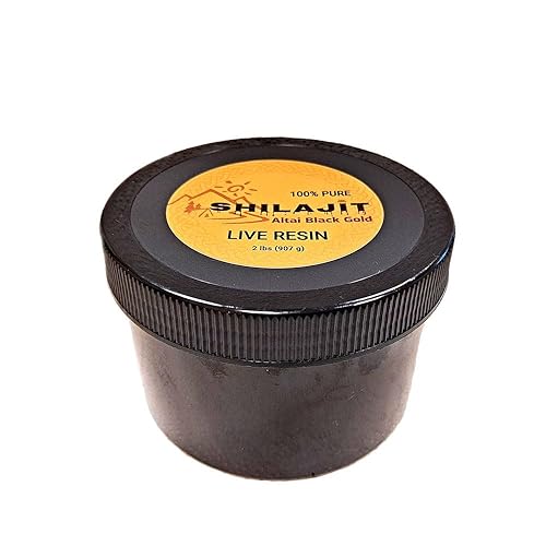 SHILAJIT Altai Black Gold - Resina viva siberiana 100% pura para cuidado cosmético de la piel, enfoque, vitalidad, energía, oligominerales, ácido