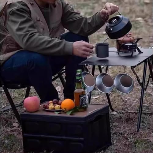 Table de camping pliante LAJUU compacte et stable pour le camping