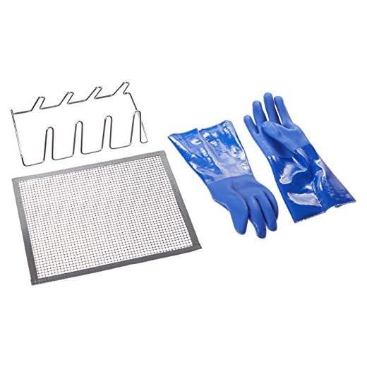 Masterbuilt Smoker & Grill Accessory Kit with Mat, Gloves & Rib Rack