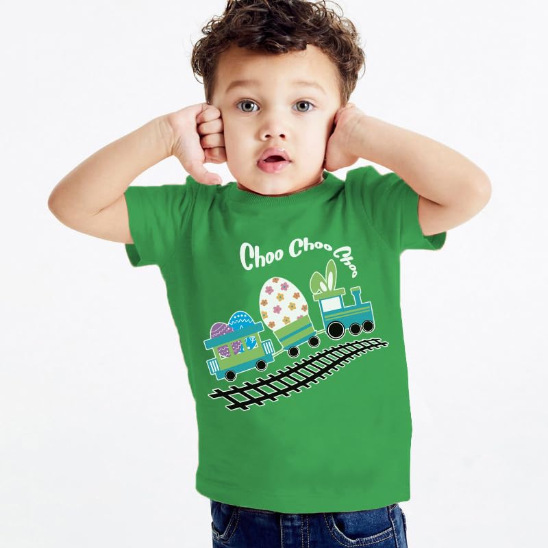 Image of DDSOL Toddler Easter Day Clothing Sets Bunny Easter Egg Monster Truck Kids Causal Outfit Sets 2 Pieces 2-7 Year