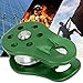 01 02 015 Rope Pulley, Outdoor Pulley Wheel Durable Heavy Duty for for Aerial Work for Outdoor Mountaineering for Rock Climbing(Green)