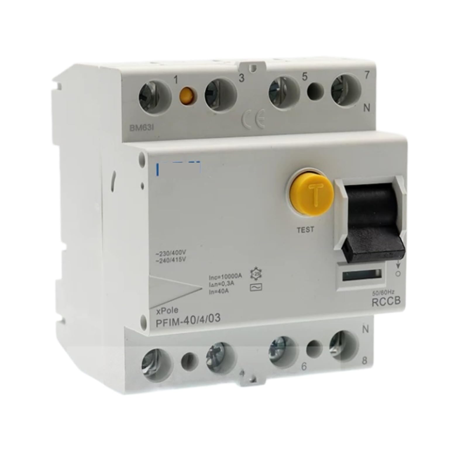 HKEJSJWA Circuit Breaker PFIM-40/4/03, 40A 4P Leakage Circuit Breaker Switch