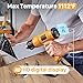 Heat Gun, SEEKONE 1800W Hot Air Gun Kit with Large Digital LCD Display Variable Temperature (122°F-1112°F) Memory Settings and 4 Nozzles for Paint Remover/Stripper, Home Improvement/Restoration