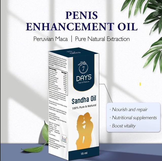 Male Enlargement Oil 15ml - Herbal Formula for Men to Increase Size and Strength