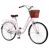 26-inch Ladies Bike Women's Comfort Bicycle Beach Cruiser Bikes Convenient City Commuter Bicycles...