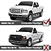 VIPMOTOZ Black Housing LED Strip DRL OE-Style Headlight Headlamp Assembly For 2005-2007 Ford F250 F350 Superduty Pickup Truck, Driver & Passenger Side