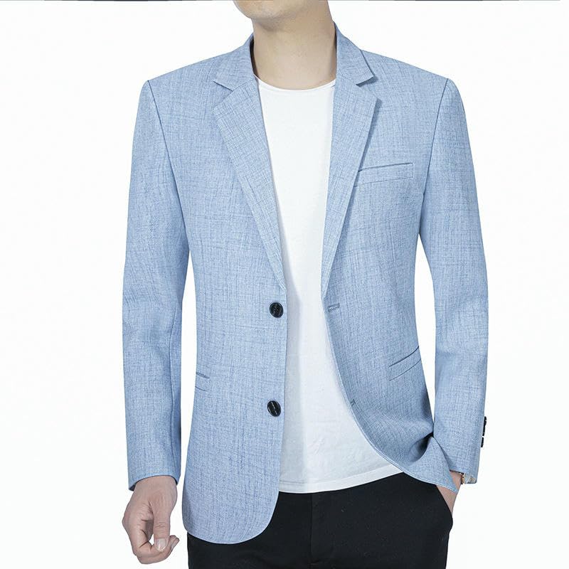 Men's Spring Autumn Lightweight Business Wrinkle-Free Casual Blazer4