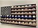 Thin Blue Line Challenge Coin Holder Display, Wooden Shelves hold 90-100 Coins, for Military, Police, Law Enforcement, First Responders, Custom Handmade Quality, Made in Texas