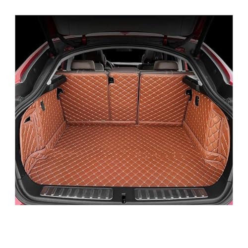 Bac de coffre Ford S-Max anti-saleté lavable pour auto marron