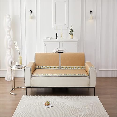 Miniatura 2 de Multi-tamañofunda de mueblesrespaldoprotector de sofáestilo pastoralismofunda deslizantepara sofá, sofá biplaza, reclinable, silla, C, 28 x 83
