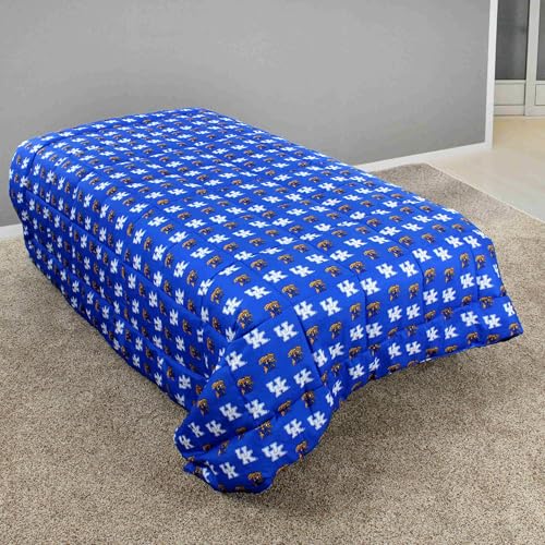 Image of College Covers Everything Comfy Kentucky Wildcats Reversible Big Logo Soft and Colorful Comforter, Queen