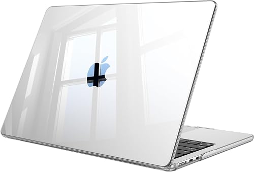 Fintie Case Compatible with MacBook Air 13.6 inch (2024/2022) M3/M2 Chip, Snap On Hard Shell Cover for MacBook Air 13.6" Model A3113 A2681, Crystal Clear