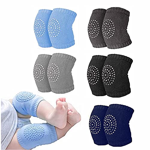 El Mejor Listado de Calentadores para Bebé los mejores 5. 46 Rodilleras unisex para bebés, calentadores de piernas para bebés, rodilleras para niños pequeños, calcetines cortos elásticos, 5 pares